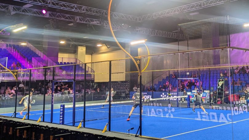 A padel match at the Miami Premier Padel P1 tournament in 2025